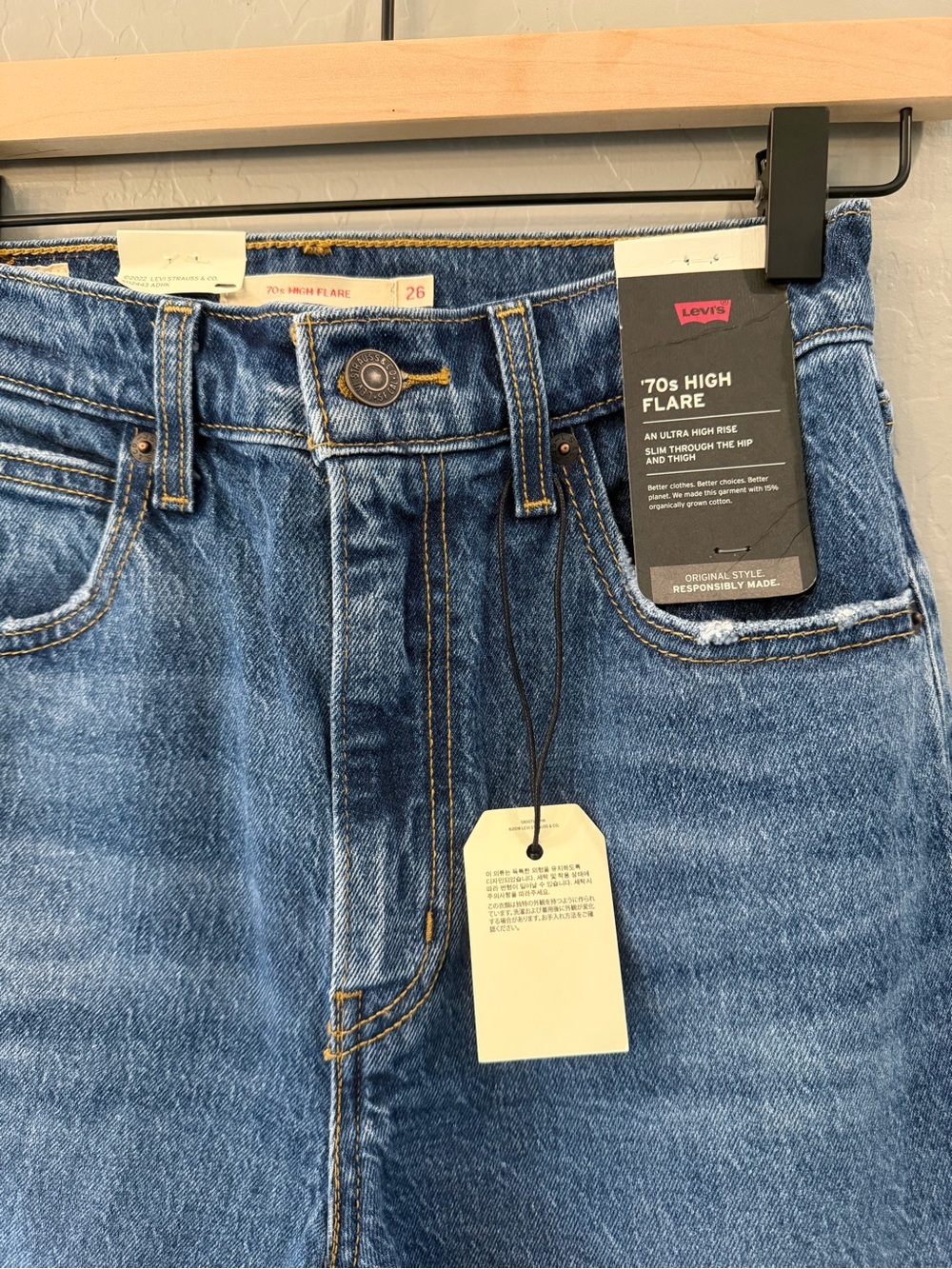 Levi's '70s High Flare Blue Denim Jeans